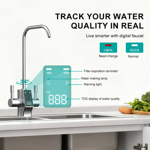 Sistema de Ósmosis Inversa (RO) Eléctrico sin Tanque Nobana de 5 Etapas con Autolimpieza y Construcción de Plástico para Purificador de Agua Potable en Hogares y Hoteles - Product Image 4