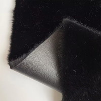 100% Polyester Weicher Kunstpelz Schweres Kurzfloriges PU-gebundenes Strickmuster-Gewebe für Matratzen