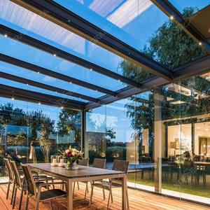 Pérgola Moderna de Aluminio para Exteriores, Motorizada, Invernadero, Solárium, <span class=keywords><strong>Precio</strong></span> Competitivo, Invernadero de Cristal de Lujo - Product Image 2