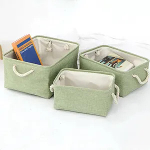 Household items rectangular waterproof closet storage box canvas fabric clothes organizer baby gift toy storage bin basket