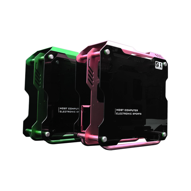 Toploong Factory Cool Look Cyberpunk Gaming Computer PC Case Transparent Glass Esports Chassis Shell