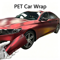 Vinilo para Automóviles de PVC Rojo Romano Electrochapado Brillante Personalizado, Película Protectora de Pintura de Alto Brillo, Resistente a los Arañazos y que Cambia de Color