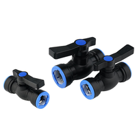 Vanne à boisseau sphérique en plastique PP avec raccords à emboîtement rapide pour système d'irrigation - Fournisseur d'usine de Ningbo