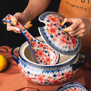 Bohemian Style Tableware Ceramic Bowl <strong>Set</strong> Fish Plates Ceramic Moroccan <strong>Dinner</strong> Plate <strong>Set</strong> High Quality Porcelain <strong>Dinner</strong> <strong>Sets</strong> - Product Image 2