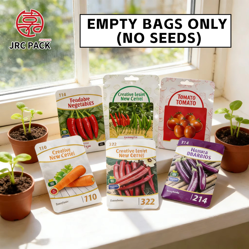 Custom Printed Mylar Ziplock Seeds Bag
