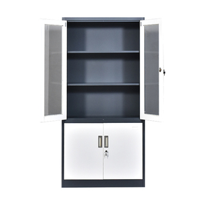 ตู้เก็บเอกสารเหล็กสำนักงานแบบบานเปิดกระจก - Product Image 3