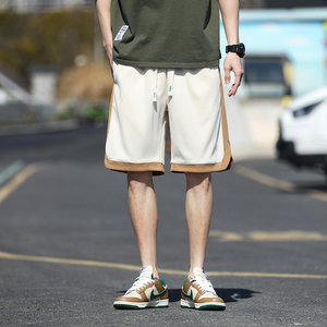 กางเกงว่ายน้ำทรงหลวมสำหรับผู้ชายกางเกงชายหาดทำจากผ้าฝ้ายผ้าสแปนเด็กซ์ระบายอากาศได้ดีแห้งเร็วปรับแต่งโลโก้ - Product Image 3