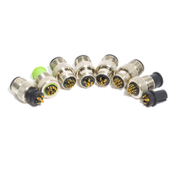 Connecteur à vis circulaire en métal série M16 connecteur 3-8 broches compatible avec les liants connecteur mâle femelle 4-12 broches