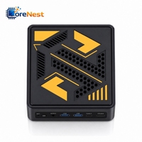 CoreNest Mini AI PC AMD Ryzen AI 9 HX 370 Zen 5 CPU 12 Cores 24 Threads WiFi 7 USB4 Heavy Duty Desktop AI Mini PC Workstation
