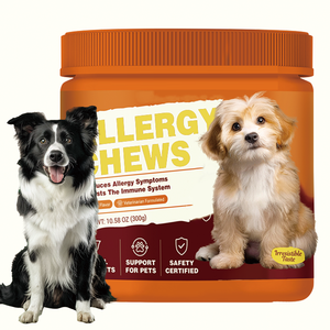OEM ODM Marque Privée Huile de Saumon Probiotiques Soutien Immunitaire Soulagement des Démangeaisons Peau et Pelage Chiens Chats Friandises à Mâcher Souples Absorption Rapide Naturel - Product Image 1