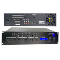 Amplificateur de diffusion audio intégré professionnel 6 zones (CH1-CH6) – Amplificateur de volume à contrôle de zone indépendant