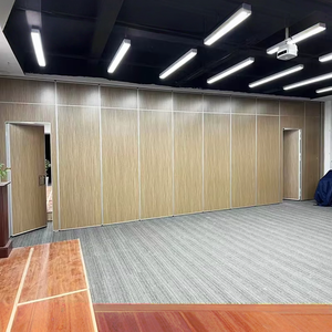 Khách sạn hiện đại di động phân vùng Hội Đồng Quản trị tiệc hộp tổ chức sự kiện màn hình gấp trượt Hợp kim nhôm cửa treo đường sắt cho phòng khách - Product Image 1