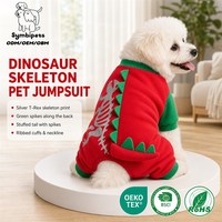 Vêtements de cosplay pour chien, expédition immédiate, pull de Noël pour chien, costume de dessin animé dinosaure perroquet pour animaux de compagnie Teddy Pomeranian