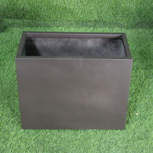 Maceta Moderna Cuadrada de FRP para Piso, Tallada a Mano, Duradera, Ligera, para Jardín Exterior, para Plantas Verdes - Product Image 1
