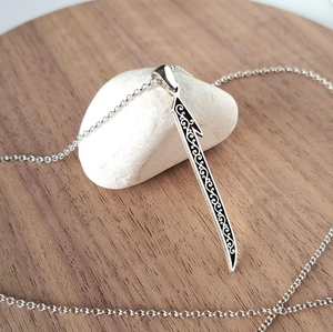 Collana Elif Personalizzata in Acciaio Inossidabile, Gioielli Islamici, Ciondolo con Lettera Araba, Simbolo di Fede <span class=keywords><strong>Tawhid</strong></span> - Product Image 1