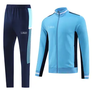 Sublimasi Paris Messi Jersey latihan sepak bola bordir uniseks polos Sweatsuit kustom olahraga hoodie tracksuit