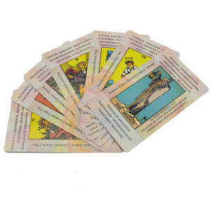 شعار أصلي مخصص بطاقات التارو المطبوعة شخصية التارو الفاخرة على الروسية مع دليل كتاب في مربع - Product Image 2