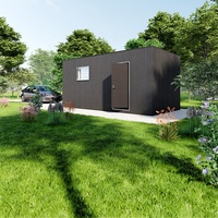 Garage conteneur préfabriqué standard de 20 pieds en panneaux sandwich, conteneur portable en acier, conteneur à chambre unique en kit, entrepôt extérieur
