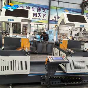 Sierra <span class=keywords><strong>Ingletadora</strong></span> Automática Industrial de 45 Grados con Amplio Rango de Corte, Máquina de Corte de Perfiles de Aluminio CNC para Ventanas y Puertas - Product Image 4