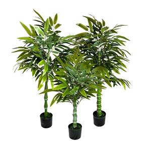 Bambou Artificiel de Simulation Végétale Bionique, Grand Arbre de Bambou Artificiel en Pot pour Salon - Product Image 2