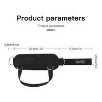Protège-paume unisexe en néoprène personnalisé pour la musculation des jambes et des fessiers sur les machines à câble, sangles de cheville réglables pour une protection optimale