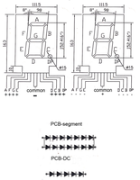 Grand panneau numérique ultra rouge 6 pouces 152,4 mm Affichage à 7 segments LED