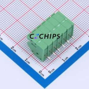 1985001 Spring Terminal Block Through hole Component (THT),P=3.5mm Connector 3.5mm Green Through Hole 6P - Product Image 2
