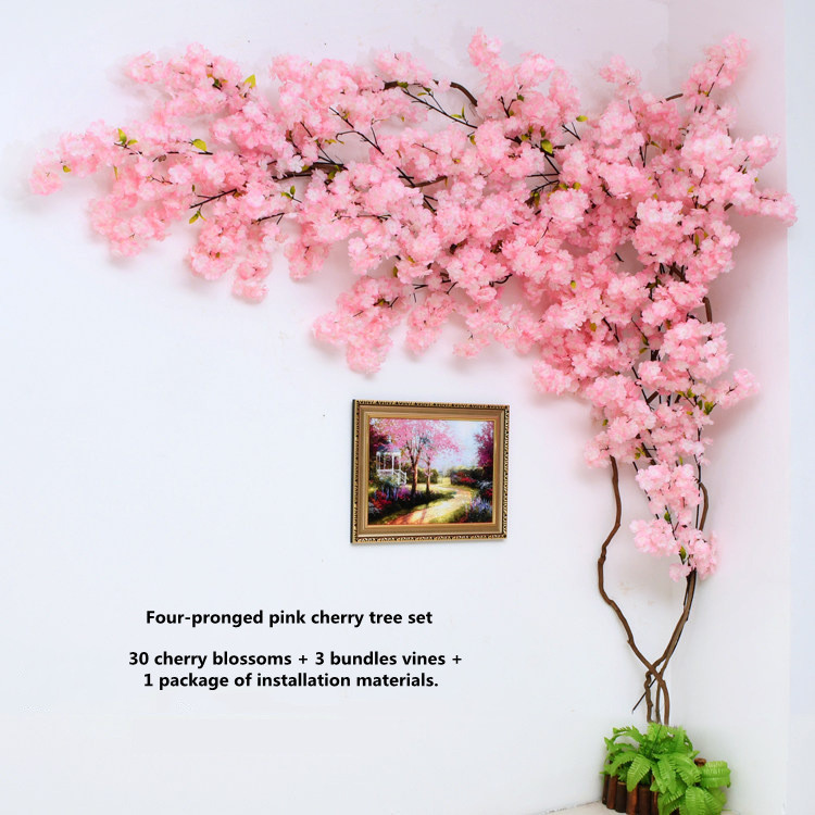 Set di quattro punte rosa ciliegio