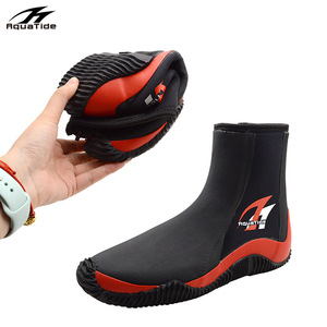 AquaTide 5Mm High Ankle Diving <b>Boots</b> Neoprene Unisex <b>Water</b> Sports Warmth Protection - Product Image 3