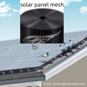 OEM ODM CE certifié barrière de maille d'oiseau de 8 pouces avec des clips panneaux solaires panneaux solaires Pigeon Proofing panneau solaire Bird Critter Guard - Product Image 3