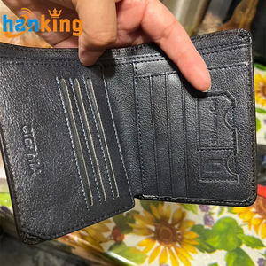 Ehanking Portefeuille en cuir vintage pour homme, porte-cartes, portefeuille rétro mince et court multifonctionnel avec blocage de crédit, grande qualité - Product Image 6
