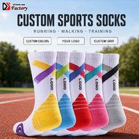 Chaussettes de compression respirantes pour le baseball, le softball, la course à pied et le cyclisme - Design sportif pour enfants, jeunes et adultes