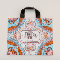 Sac de shopping et sac à vêtements en LDPE avec poignée en boucle, emballage plastique, logo personnalisé