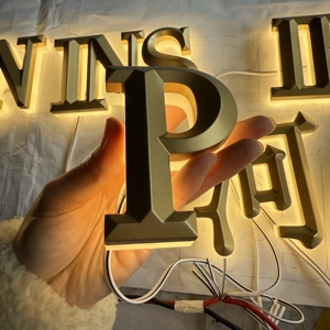 Insegne Luminose LED Personalizzate in Lega di Alluminio 3D, Impermeabili IP65, Compatibili con Zigbee per Hotel, Ospedali, Scuole - Product Image 6