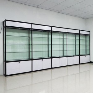 <span class=keywords><strong>Vitrina</strong></span> <span class=keywords><strong>de</strong></span> <span class=keywords><strong>Vidrio</strong></span> para Joyería, Exhibidor Vertical para Tienda Minorista, con Cerradura y Luz LED, Escaparate para Joyería - Product Image 2