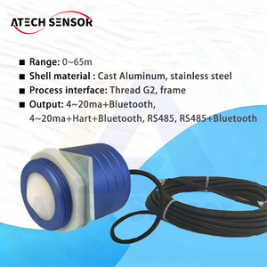 جهاز استشعار مستوى الرادار ATECH بتردد 80 جيجاهرتز بدقة ±1 مم مقاوم للماء IP68 مقياس مستوى الخزانات الصناعية - Product Image 3