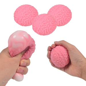 Balles anti-stress en TPR les plus populaires pour Halloween, en forme de cerveau, à remplir de farine, à récupération lente, jouets à presser pour soulager le stress pour enfants - Product Image 2