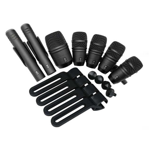 Demao M814-XLR 7 Piece Drum Microphone Kit K7 Professional Wired DJ Microphone