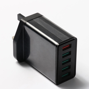 Caricatore rapido da 50W, <span class=keywords><strong>stazione</strong></span> di ricarica USB 5 in 1, caricatore da parete QC3.0, adattatore di alimentazione universale da viaggio OEM/ODM per iPhone, Samsung, Android - Product Image 6