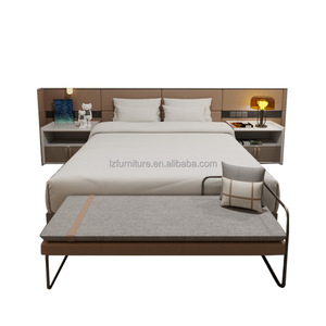 Factory Direct Supplies Minimalist Japandi Style Wood <b>Platform</b> <b>Bed</b> <b>Frame</b> with Low Profile for Boutique 3 Star Hotels & Resorts - Product Image 4