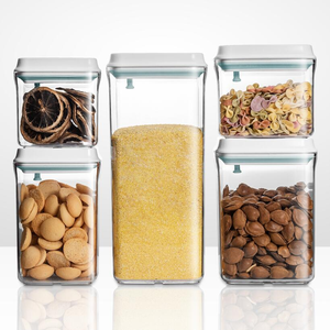 Cereal Container Storage Set Airtight Food Storage Containers Set BPA Free Kitchen Pantry Organization Plastic Containers