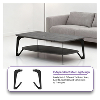 Table d'appoint compacte en acier pour salon, chambre à coucher, petit espace