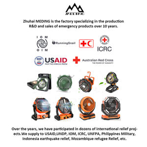 Linterna LED portátil con energía Solar recargable de 10000mAh, ventilador de escritorio plegable oscilante para acampar con batería para uso en exteriores - Product Image 4