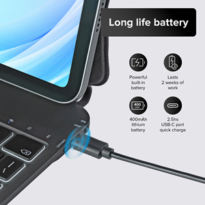 Neptux Venta caliente para <span class=keywords><strong>Bluetooth</strong></span> Interfaz USB Funda de teclado Proyección Compatible iPad 11 pulgadas 2024 A16 10th Gen Magic <span class=keywords><strong>Keyboard</strong></span> - Product Image 6