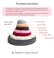 Meilleur lit rond lavable en fausse fourrure, antidérapant et amovible, pour animaux de compagnie, produit fait main, imperméable, idéal au chien ou chat