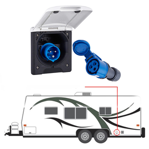 16Amp 3 broches résistant aux intempéries site prise d'entrée de courant pour caravanes remorques RVs connexion externe Port-RV pièces accessoires - Product Image 6
