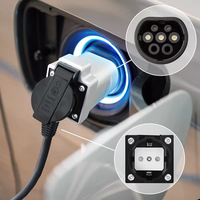 Adaptor Pengisi Daya V2L 16A (3.6kW) Tipe 2 ke EU Schuko Konektor Pengisian Daya EV Portabel untuk MG/Renault/Kia/BYD