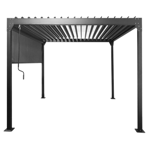 Louvered Pergola aluminium Modern yang dapat diatur dengan naungan samping Untuk teras taman luar ruangan kanopi & Gazebo & Pergola - Product Image 2