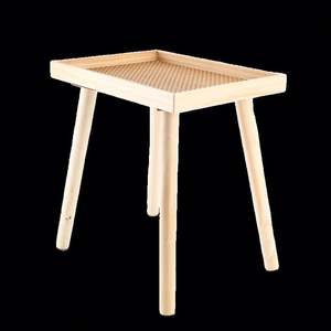 Mesa de Té Pequeña de Acero Inoxidable, Estilo Japonés Moderno y Ecológico, Mesa Auxiliar para Sofá, para Interiores, Oficina, Comedor, Usa Mairun Usa - Product Image 3