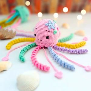 Gran oferta de juguete de <span class=keywords><strong>pulpo</strong></span> bonito de <span class=keywords><strong>ganchillo</strong></span> 100% hecho a mano juguetes de animales de punto de peluche bebé seguro hecho a mano muñeca de <span class=keywords><strong>pulpo</strong></span> de <span class=keywords><strong>ganchillo</strong></span> - Product Image 3